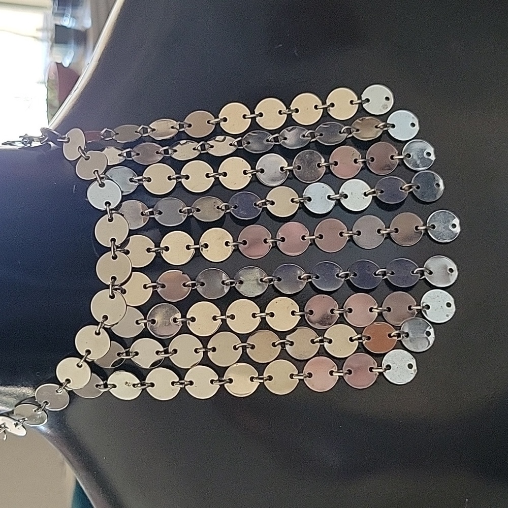 Silver Tone Chandelier Necklace